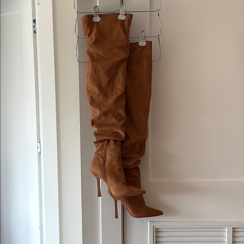 Steve Madden Tan Over the Knee Boots